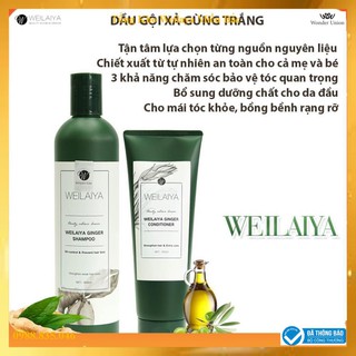 Bộ Dầu Gội Đầu Xả Weilaiya Tinh Chất Gừng Hỗ Trợ Móc Tóc Và Mọc Tóc Cao Cấp- Hàng Chính Hãng
