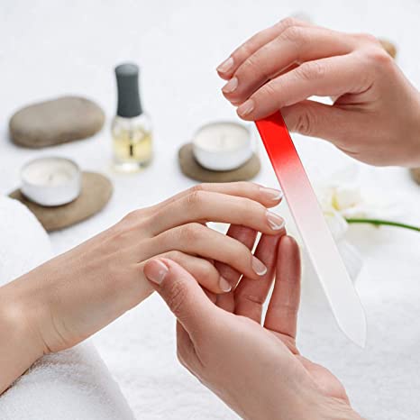 Cây Dũa Móng Tay Bằng Thủy Tinh Chất Lượng Cao Nhiều Màu Sắc Tùy Chọn