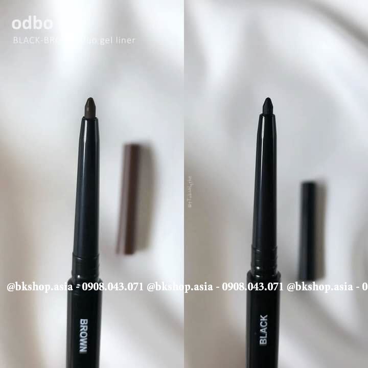 [Thái Lan - 2 Màu] Chì Kẻ Mắt  2 Đầu Đen Và Nâu ODBO BLACK-BROW DUO GEL LINER # OD359