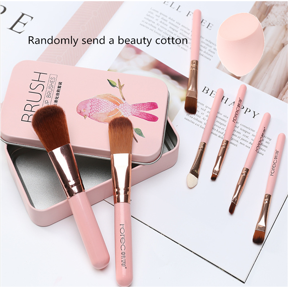 Makeup brush set without powder makeup tools