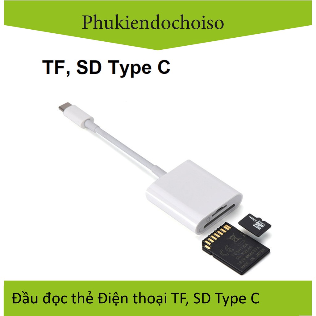 Đầu đọc thẻ điện thoại TF, SD Type C