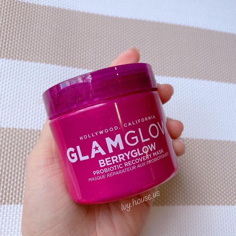 GLAMGLOW BERRYGLOW PROBIOTIC RECOVERY FACE MASK 75ML NOBOX