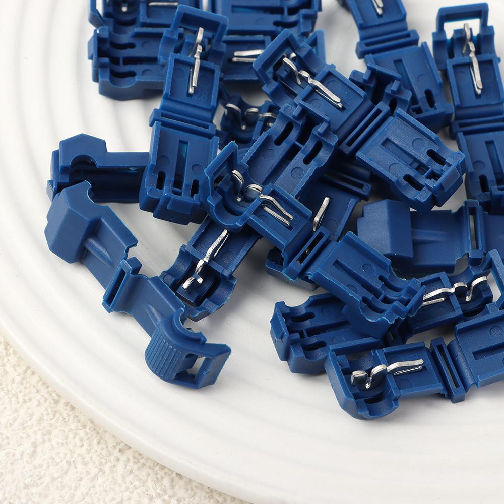 HECCEH Set 5 / 15 / 25 Cặp Khóa Chữ T Bảo Vệ Dây Điện Nhanh Chóng