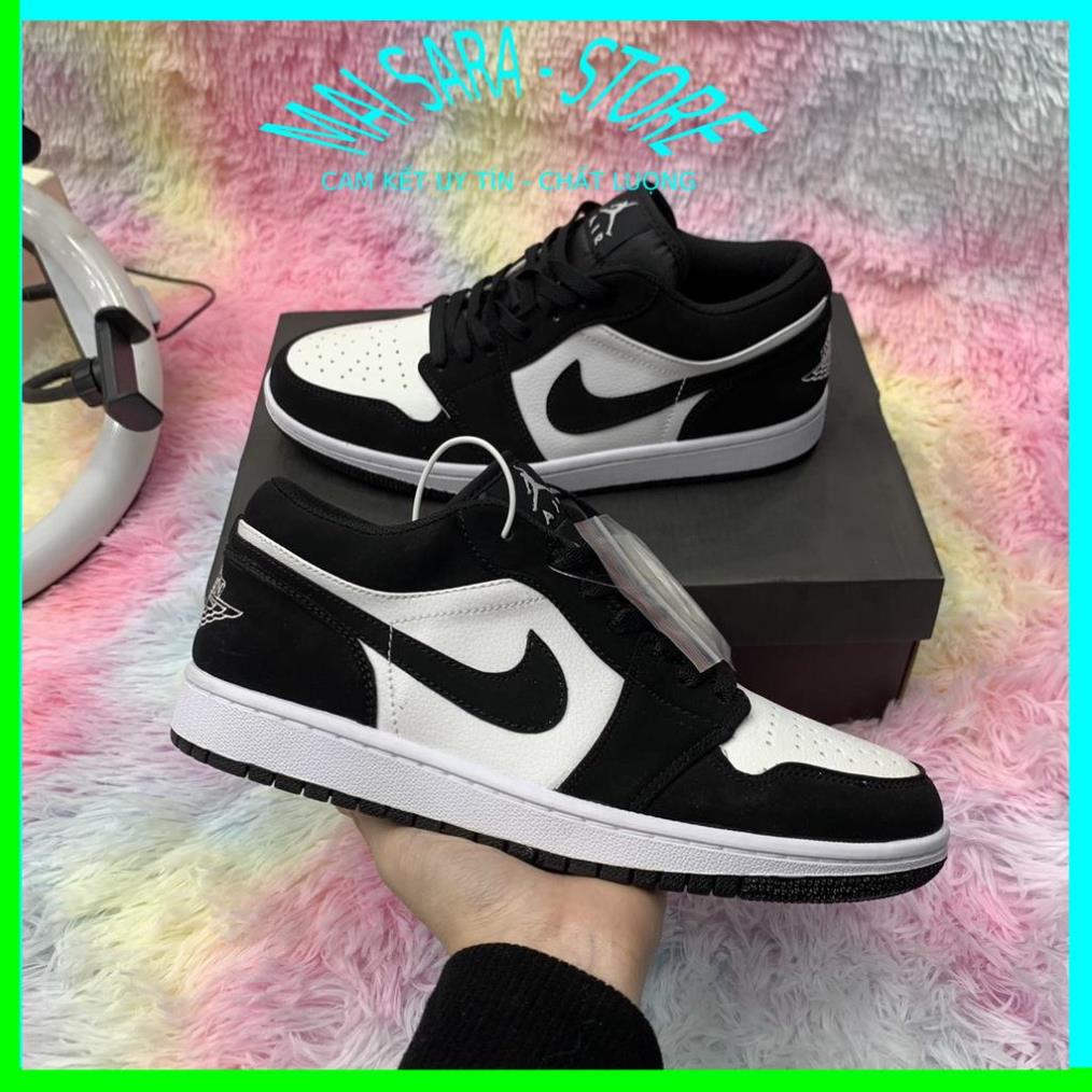 Giày jordan cổ thấp màu đen trắng, giày jd panda thấp hàng cao cấp, full size 36-43/Maisara store | BigBuy360 - bigbuy360.vn