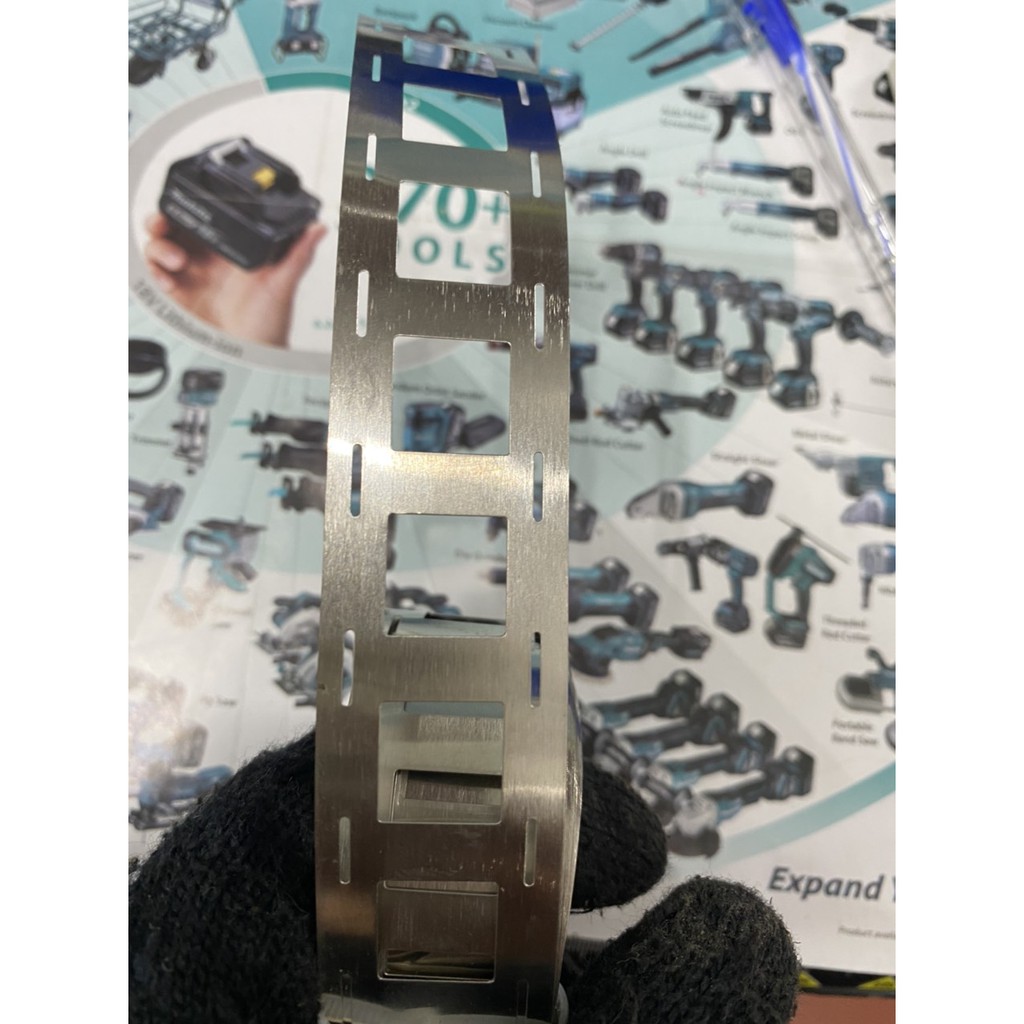 Kẽm đôi 2 hàng 0.2*27 mm, hàn cell Pin 18650. BN.