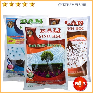 [Bộ 3] ĐẠM LÂN KALI Sinh Học Cố Định Đạm Phân Giải Lân Chuyển Hóa Kali  Mật Độ Cao
