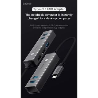 Mua Bộ HUB chuyển đổi Type C sang USB 3.0 (5 USB plug and expand easily)