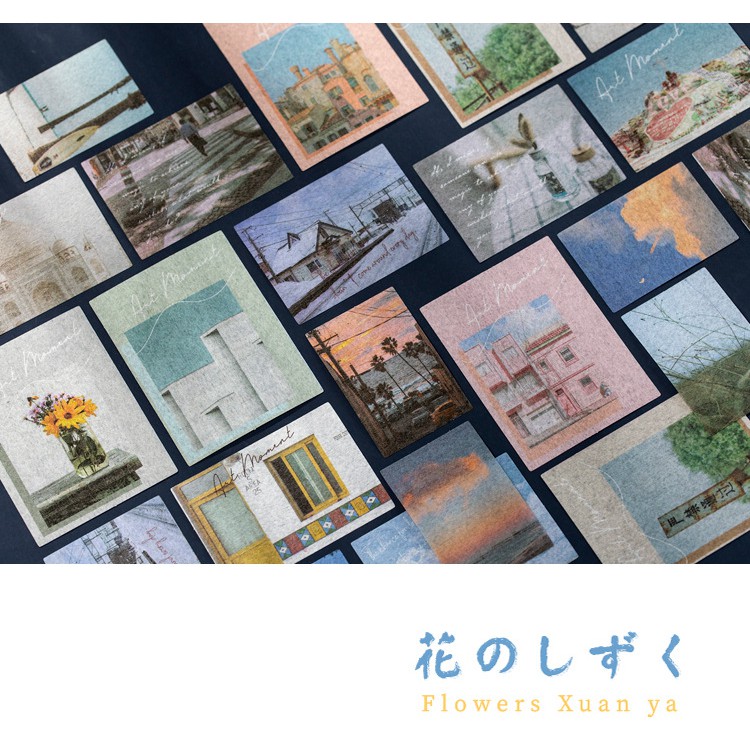 Set 40 miếng hình dán trang trí Deco Sticky Miss Time