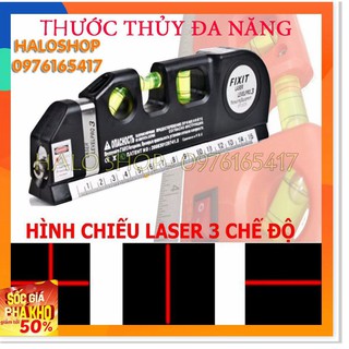 Thước thủy Nivo laser đa năng, Cân mực laser, thước kéo