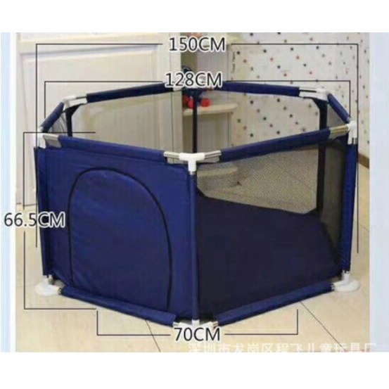 Quây cũi kiêm nhà bóng cho bé khung inox tặng kèm bóng