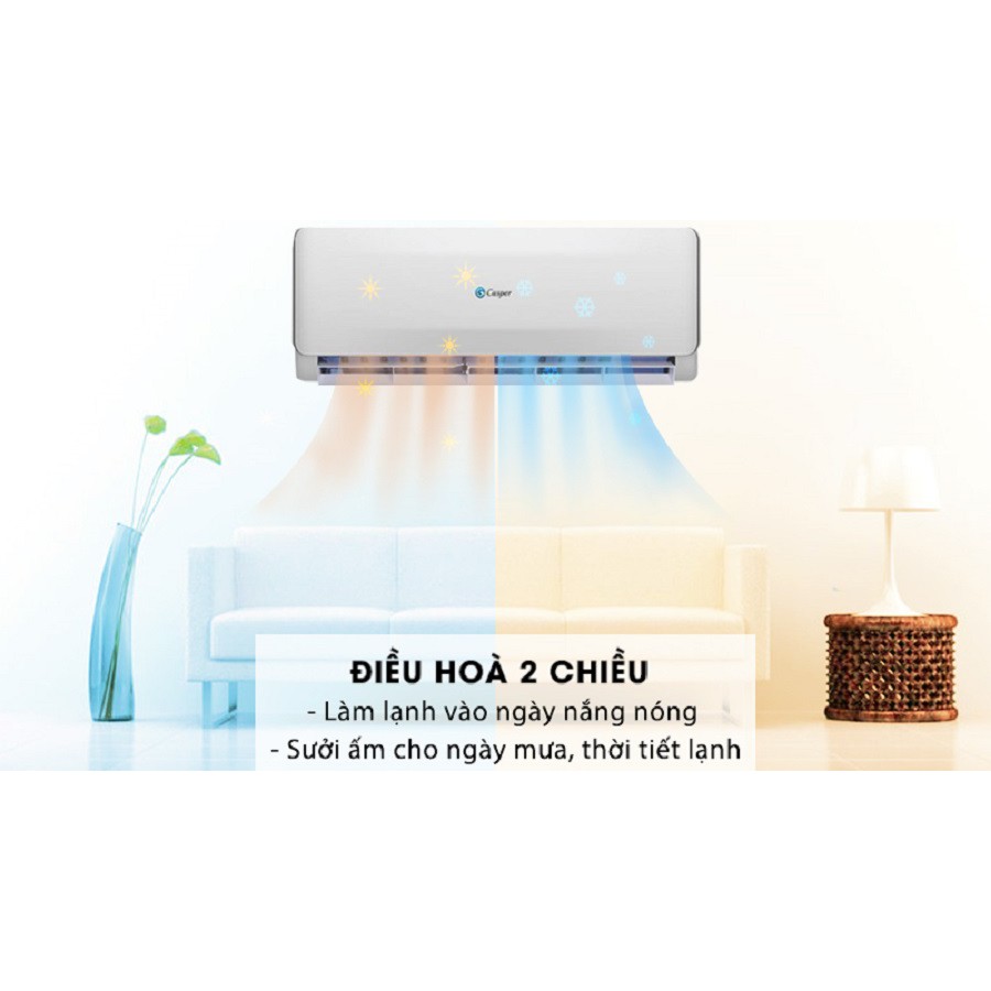 Điều hòa 2 chiều 9000BTU Casper EH-09TL22 - Bảo hành 36 tháng