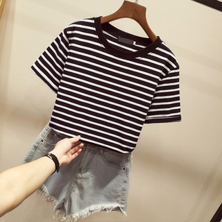 Áo phông sọc xinh chất cotton thấm mát