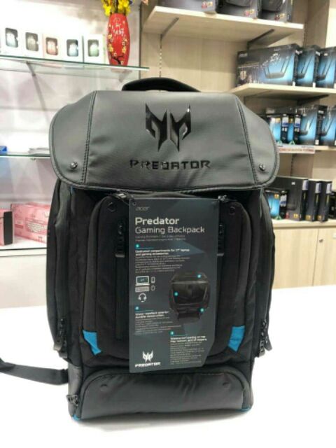 Ba lô laptop Acer Backpack Predator Gaming Utility Challenger Tear Blue_NP.BAG1A.288 - Hàng Chính Hãng