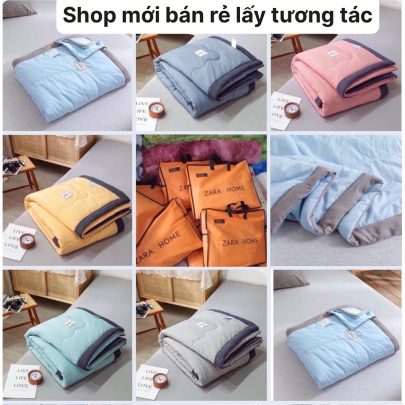 Chăn mùa  thu chăn Đũi Zara Home Siêu Mềm Thoáng hàng loại 1 1,5kg (có túi của hãng) shop KUMO shop KUMO