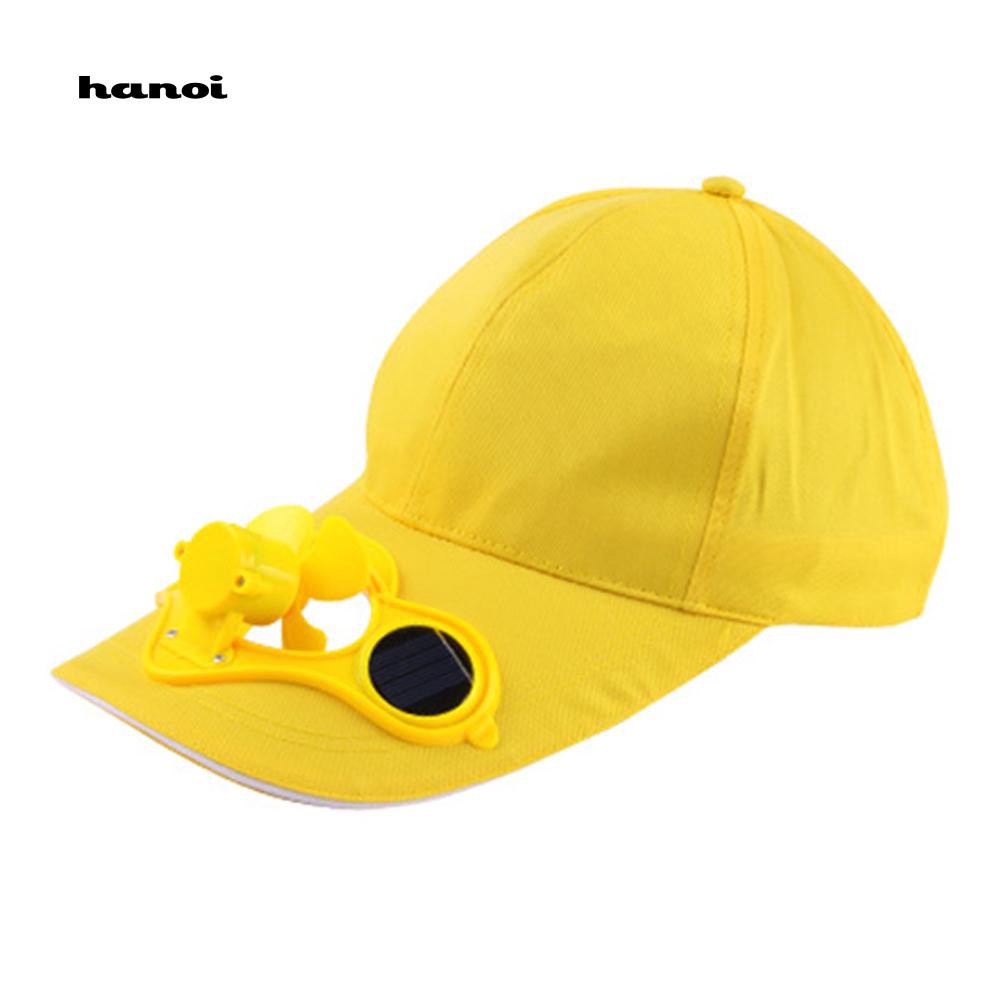 Mũ lưỡi trai có quạt dùng năng lượng mặt trời thời trang cho nam và nữ