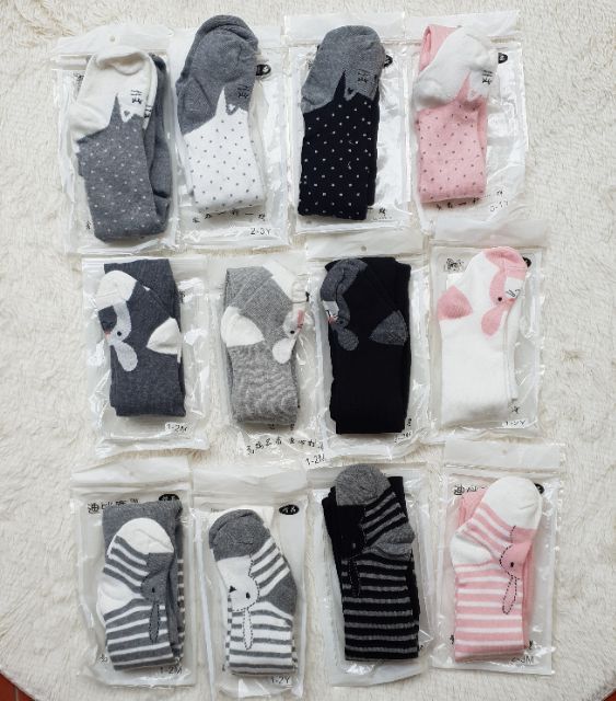 Quần tất len có bàn xuất Hàn cho bé từ 3 tháng - 3 tuổi