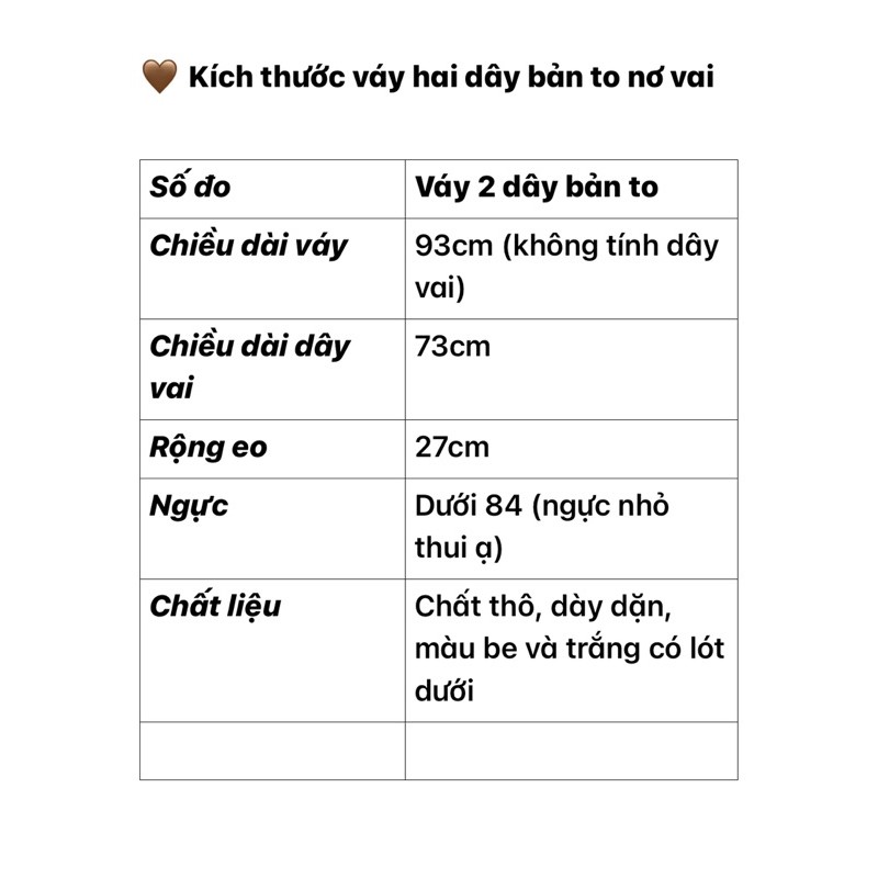 Váy hai dây bản to dáng babydoll buộc vai