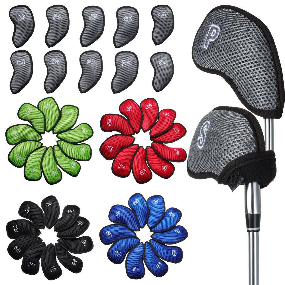 Btlimer Set 10 Vỏ Bọc Đầu Gậy Đánh Golf Bằng Vải Lưới