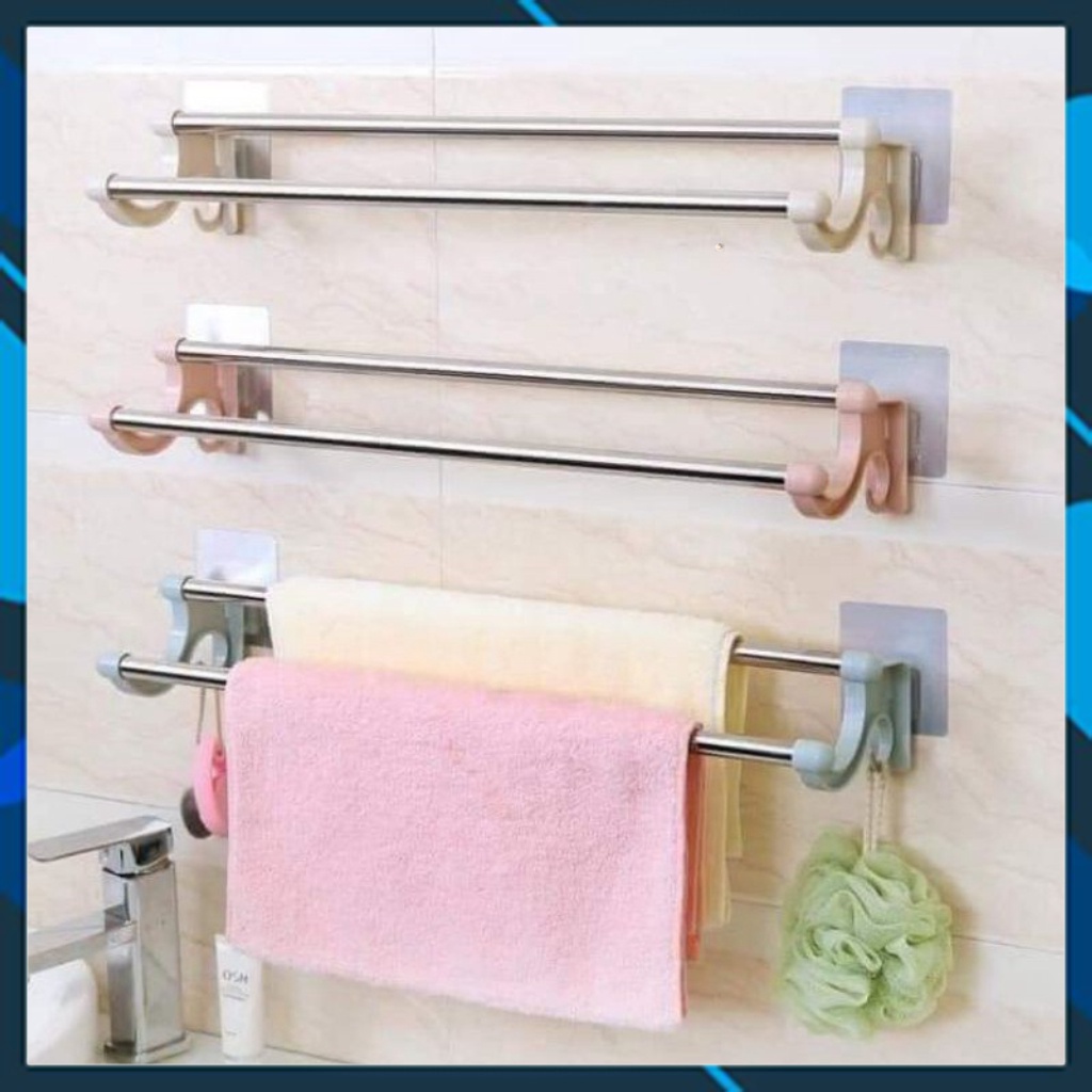 Giá, móc treo khăn dán tường dùng trong phòng tắm,nhà vệ sinh