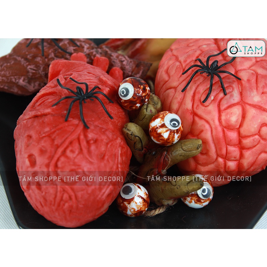 Set 04 con mắt giả trang trí Halloween rướm máu HLW-MAT-01