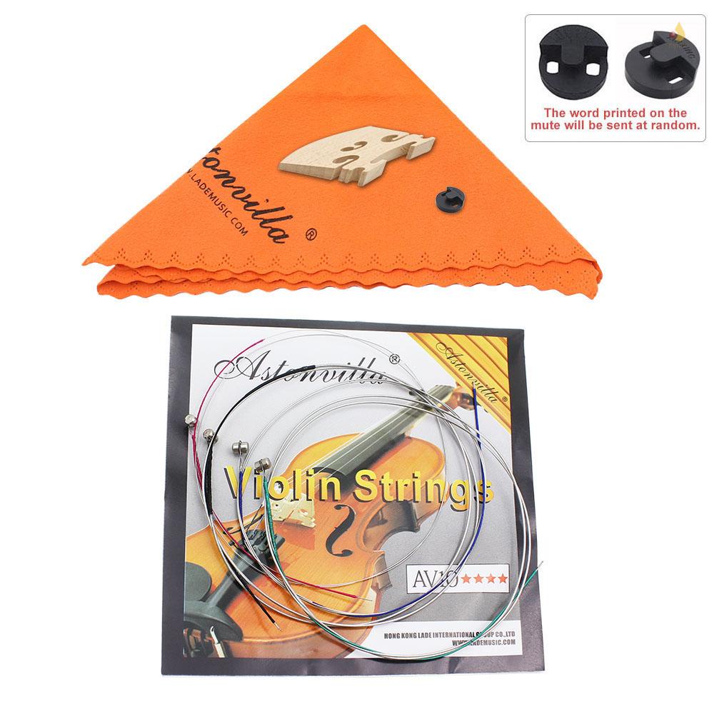 Bộ Phụ Kiện Thay Thế 4 Trong 1 Cho Đàn Violin/Rubber/Maple 4/4