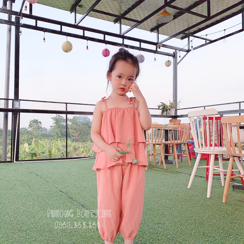 Bộ đồ bé gái chất đũi nhật ROYAL KIDS Quần áo trẻ em