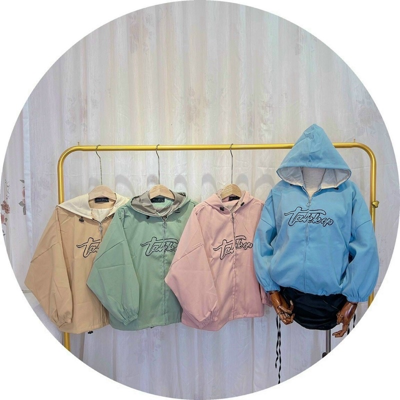 Áo khoác kaki dạ da lộn có nón tay phồng unisex ulzzang nam nữ