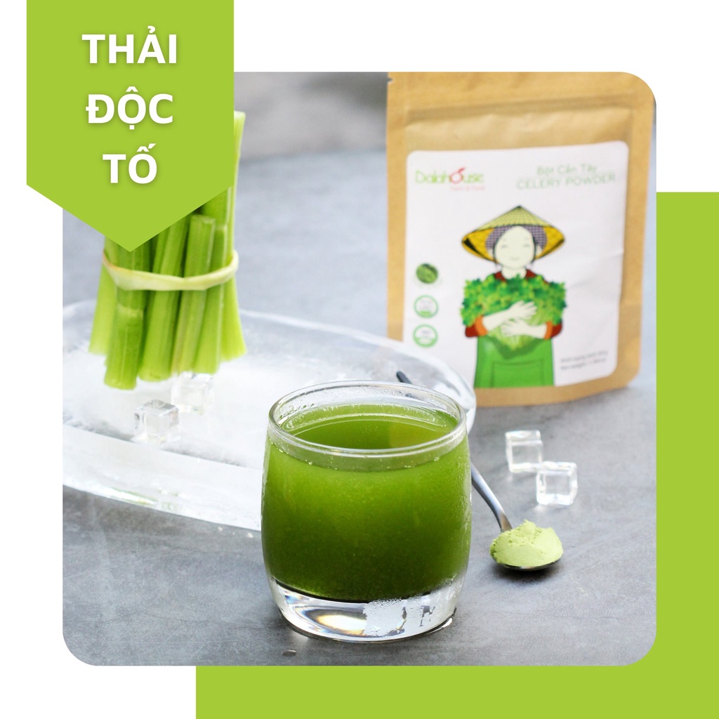 Bột cần tây sấy lạnh Dalahouse 120gr nguyên chất, đạt tiêu chuẩn Châu Âu