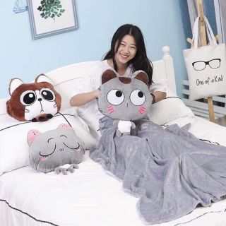 Set gối mền 2in1 hình thú.
