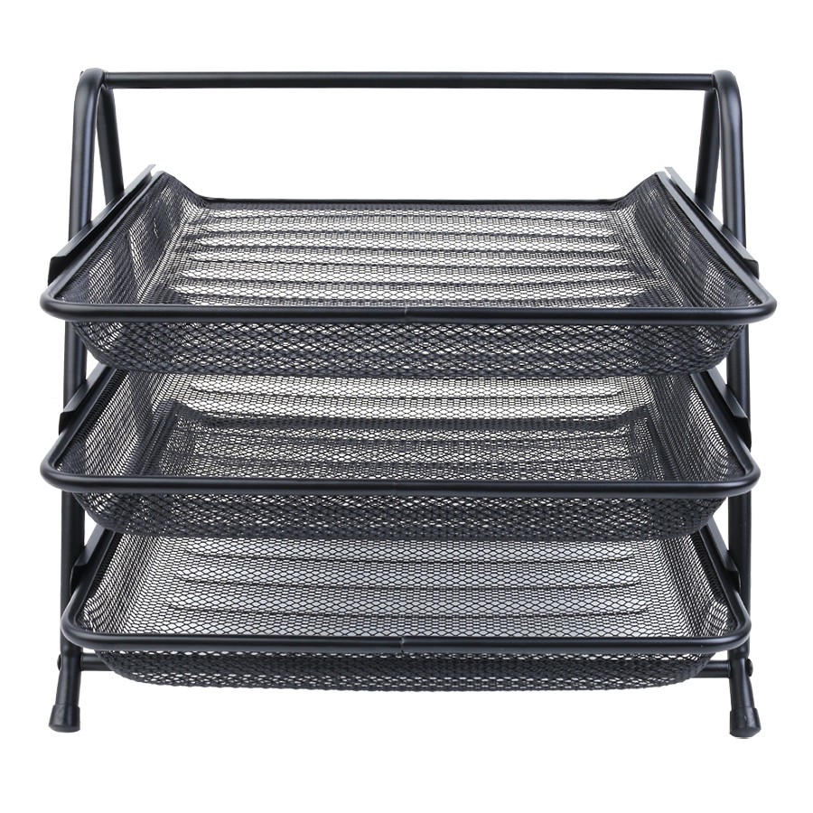 Kệ 3 Tầng Đựng Tài Liệu Hồ Sơ Văn Phòng Hợp Kim Siêu Bền