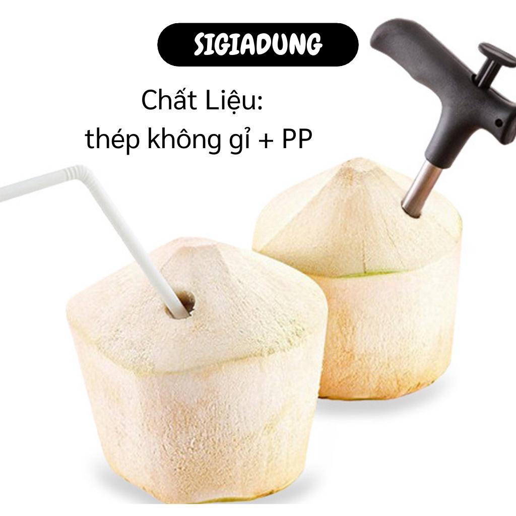 [SGD] Dụng Cụ Khui Dừa - Cây Đục Lỗ Quả Dừa Lấy Nước Bằng Tay Siêu Nhanh, Tiện Lợi  3983