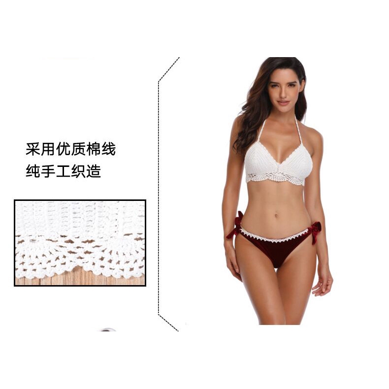 Bikini Đan Móc Thủ Công Mới Phong Cách Âu Mỹ