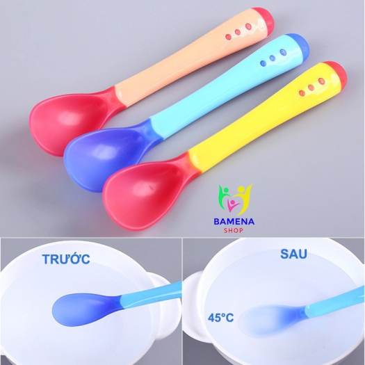 Thìa ăn dặm báo nóng cho bé