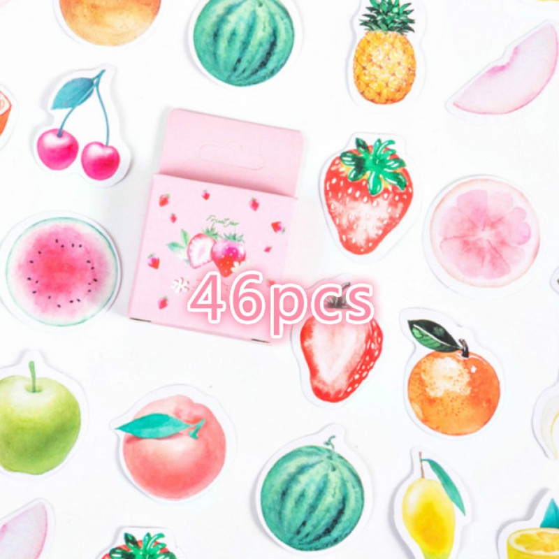 Sticker Dán Trang Trí Hình Trái Cây Xinh Xắn Dễ Thương