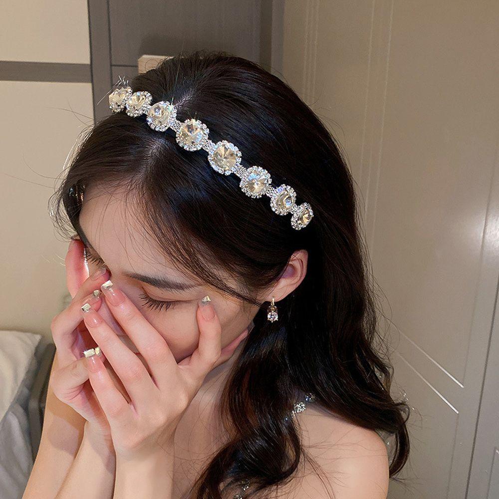 ANEMONE Băng Đô Cài Tóc Đính Đá Phong Cách Pháp Cổ Điển Sang Trọng Cho Nữ