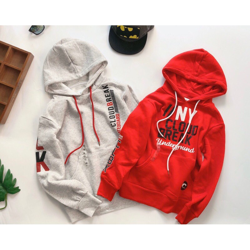 (hàng có sẵn) Áo nỉ hoodie cho bé trai SBAN27 sz 30-55kg áo nỉ hiphop bé trai / bé gái