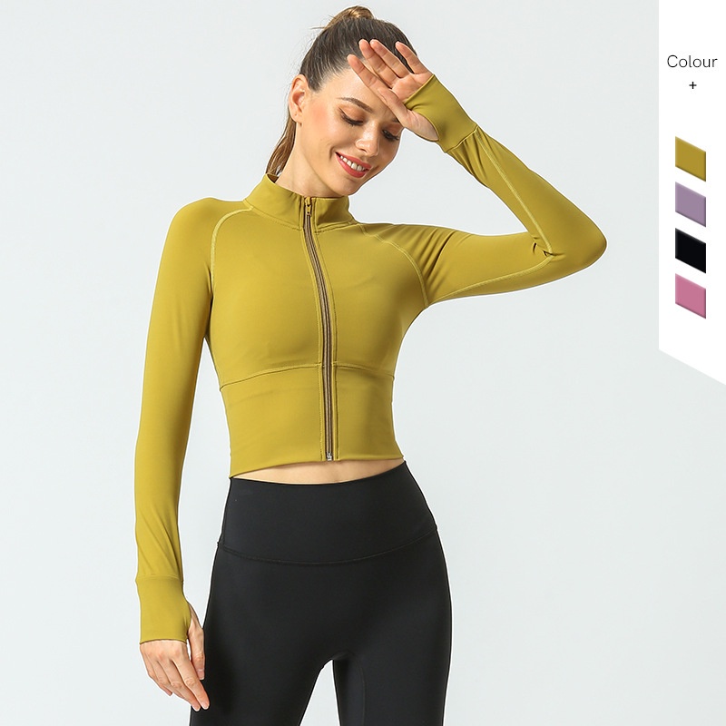 Lululemon Áo khoác thể thao  có dây kéo tùy chọn màu sắc dành cho nữ cw5002