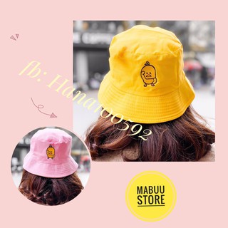 Nón Bucket thêu hình vịt 2 mặt cao cấp