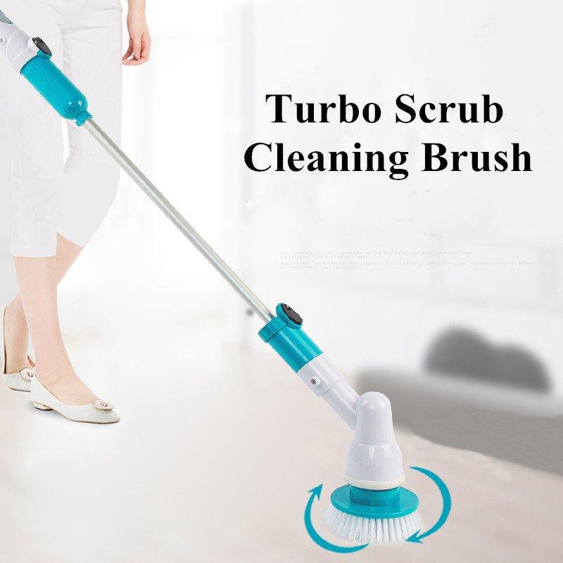 Chổi quét trần lau phủi bụi bằng điện thông minh Huricane Spin Duster cán dài Cầm Tay 360 Không Dây