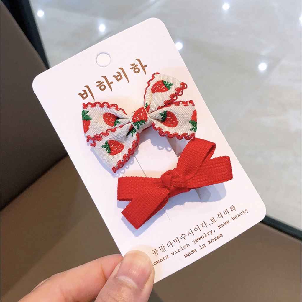 Set kẹp tóc xinh xắn phong cách Hàn Quốc cho bé