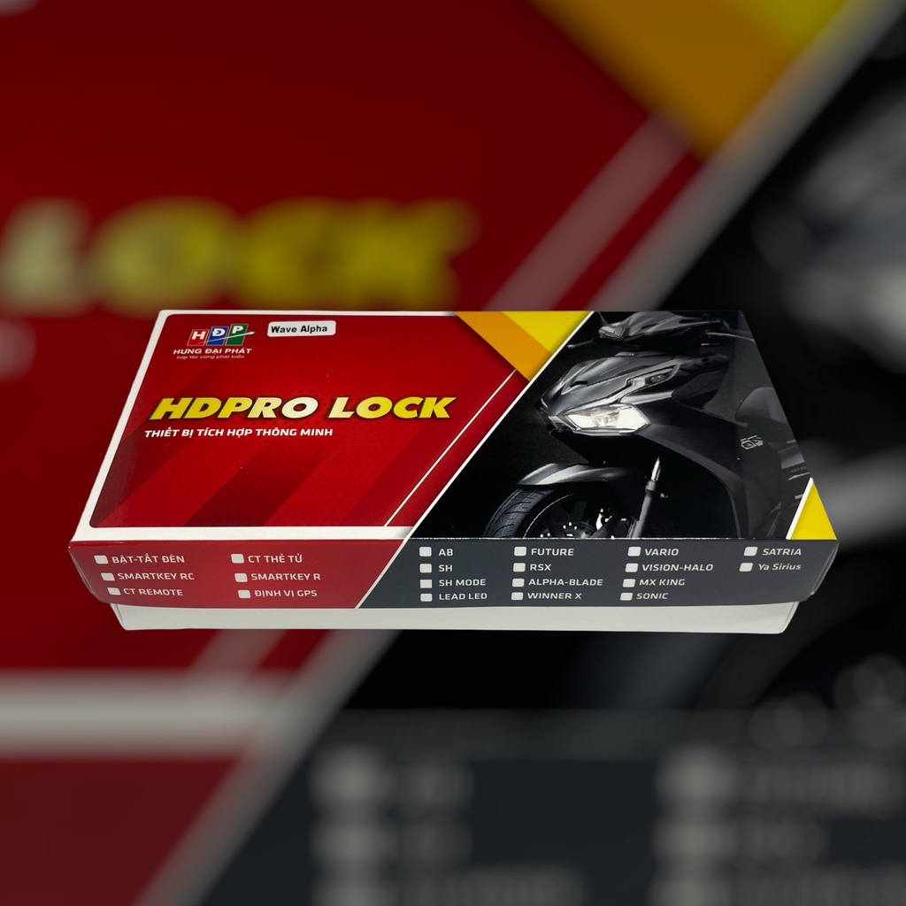 Bộ mạch tắt đèn xe Wave Alpha - RSX - Blade 2021 2022 2023 - Chính hãng HDPRO LOCK - BH 2 năm