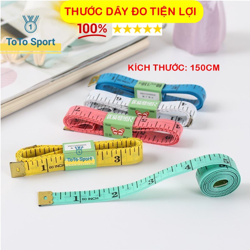 Thước Dây Đo Vòng 3, đo các Vòng cơ thể chính xác nhất dài 150cm TD0150