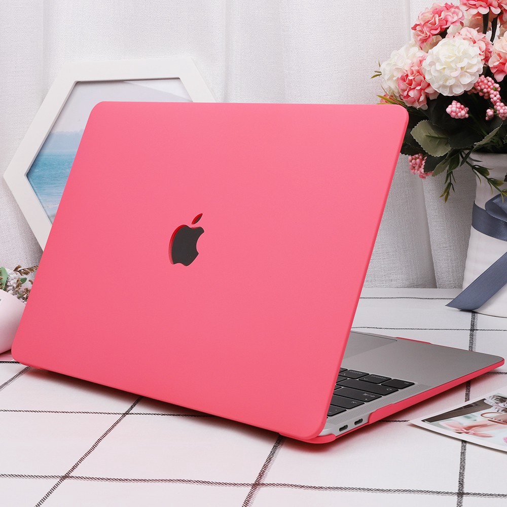 Vỏ laptop nhựa cứng màu hồng kem kèm vỏ bàn phím bảo vệ cho Macbook Air 13 Mac Pro 13 15 11 A1465 A1370 A1534 A1369 A1466 A1932 1706 A1989 A2159 A1708 A1425 A1502 A1278 A1398 A1707