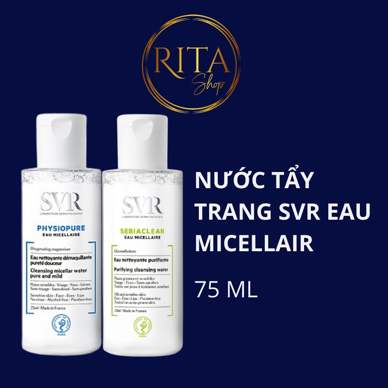 Nước tẩy trang SVR Eau Micellair dành cho da dầu mụn, da khô