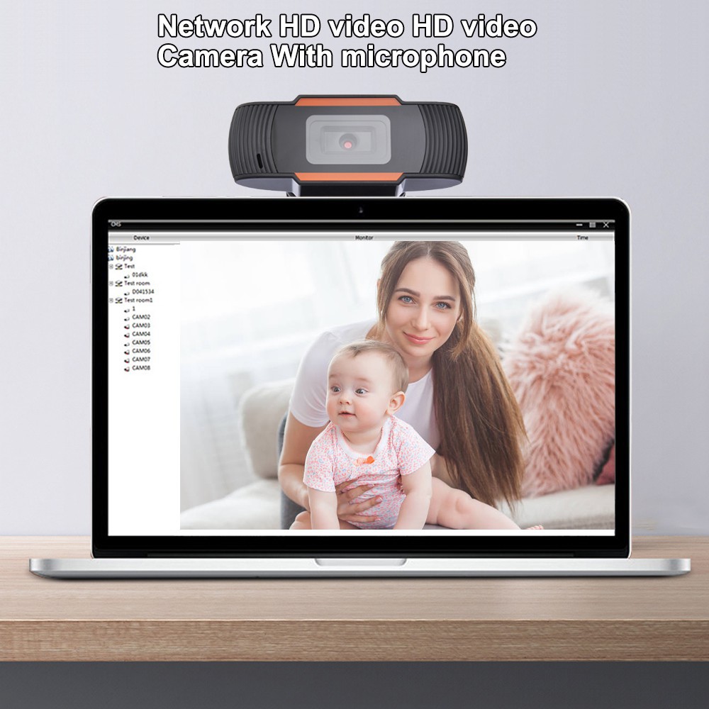 Webcam Usb + Mic Zoom Cho Máy Tính Hd 720p