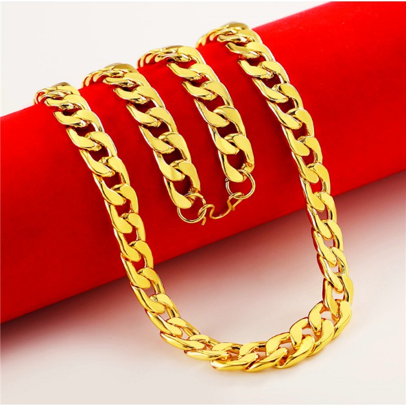 Dây Chuyền Nam Mạ Vàng 24k Được Thiết Kế Sang Trọng ( DC - 013 )