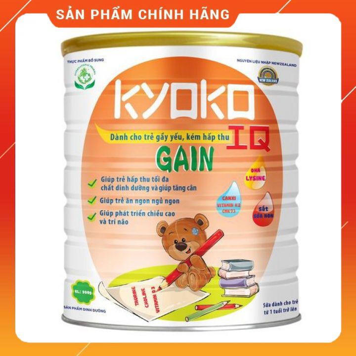 [HÀNG CHÍNH HÃNG] Sữa KYOKO IQ GAIN 900G