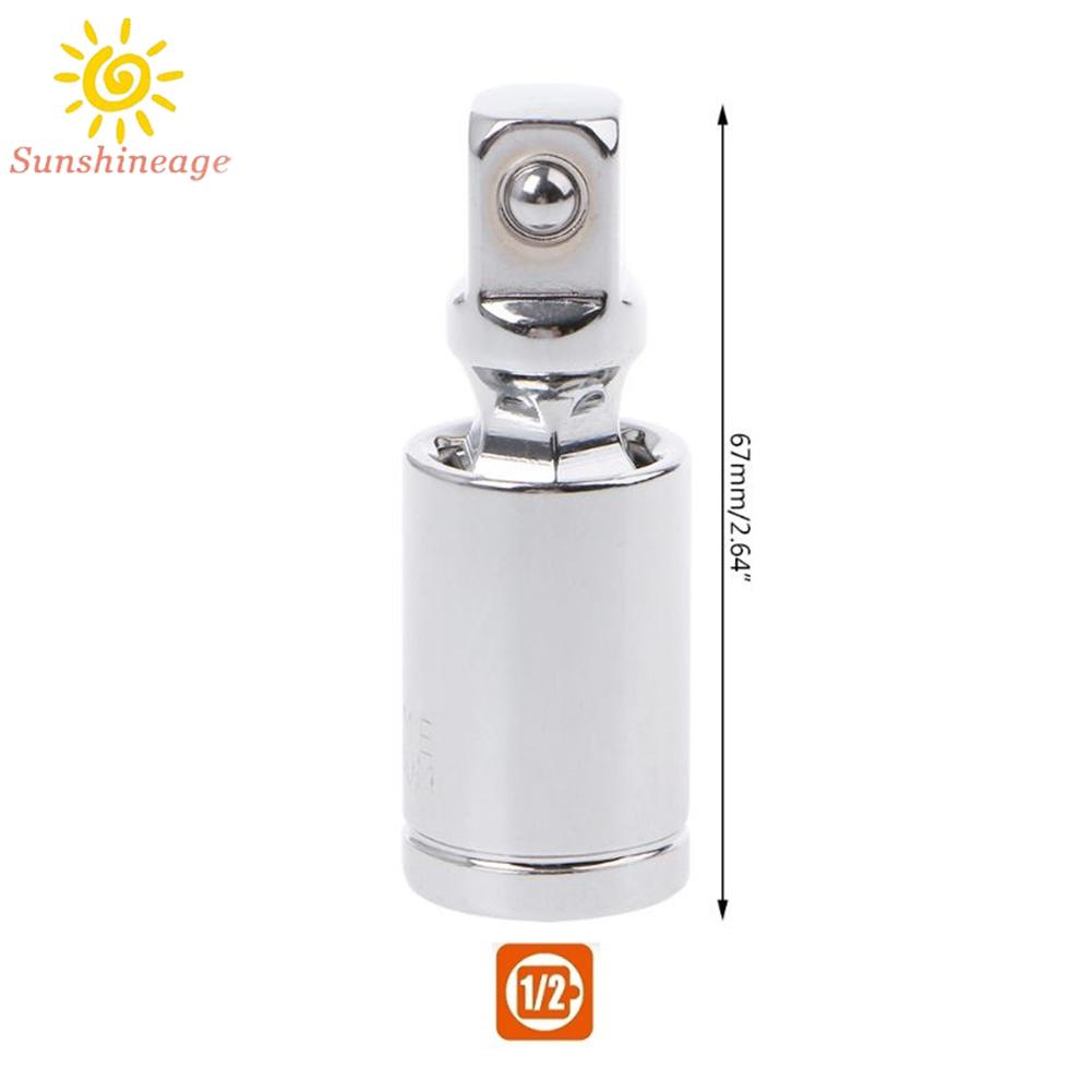 Universal-Joint 360°Ratchet Angle Extension Bar Socket Adapter 1/4 3/8 1/2