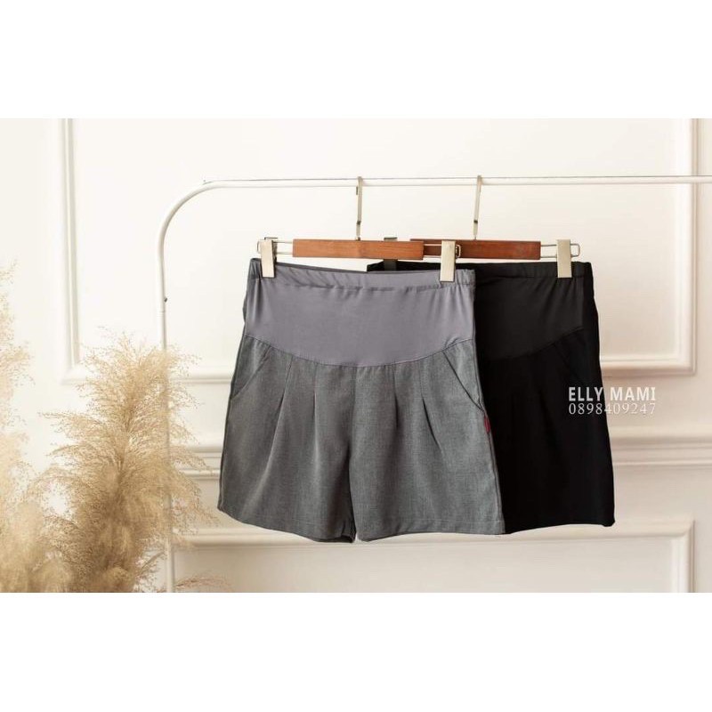 Quần sooc bầu chất 2 biên siêu mát