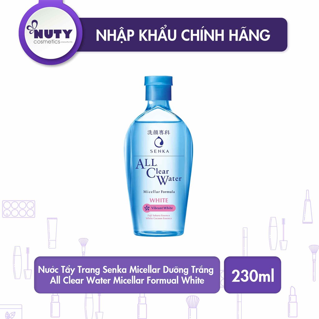 Nước Tẩy Trang Senka Micellar Vibrant White (230ml)